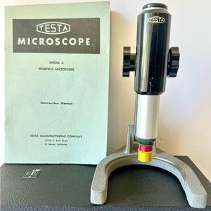Vintage Testa Model A Widefield Portable Microscope